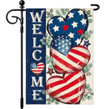 Artscope Patriotic Star Stripes 4th of July Garden Flag 12x18 Inch Double Sided for Outside, Memorial Day Independence Day Garden Flag for Holiday Yard Outdoor Decoration