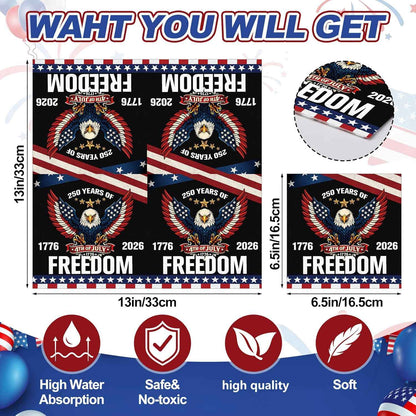 250 Years of Freedom America 250 Napkins Pack of 50
