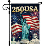 Artscope Patriotic Star Stripes 4th of July Garden Flag 12x18 Inch Double Sided for Outside, Memorial Day Independence Day Garden Flag for Holiday Yard Outdoor Decoration