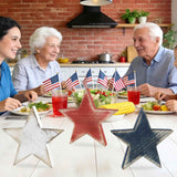 American Patriot Wooden Stars Table Decorations