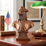Bronze US Military Eagle Bust Sculpture