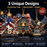 Christmas Decorations-250 Anniversary USA Merchandise 3PCS