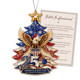 Christmas Ornaments, 250th Anniversary USA Merchandise, Patriotic Ornaments
