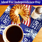 150 Pieces USA 250th Anniversary Cocktail Napkins, 6.5" x 6.5"