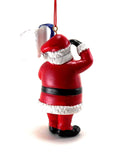 Patriotic Santa Ornament 3-1/2 IN. x 2-3/4 IN. x 1 IN.
