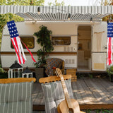 2 Pack American Flag Windsock 40 Inch with Embroidered Stars