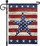 Artscope Patriotic Star Stripes 4th of July Garden Flag 12x18 Inch Double Sided for Outside, Memorial Day Independence Day Garden Flag for Holiday Yard Outdoor Decoration