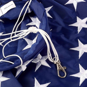 American Flag Windsock with Embroidered Stars