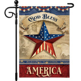 Artscope Patriotic Star Stripes 4th of July Garden Flag 12x18 Inch Double Sided for Outside, Memorial Day Independence Day Garden Flag for Holiday Yard Outdoor Decoration