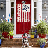 4th of July Flag 28 x 40 Double Sided, Patriotic Large Outdoor Flag for Garden Yard and House, Dog Stars and Stripes Memorial Day Independence Day Flag for Outside