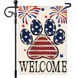 Artscope Patriotic Star Stripes 4th of July Garden Flag 12x18 Inch Double Sided for Outside, Memorial Day Independence Day Garden Flag for Holiday Yard Outdoor Decoration