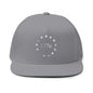 1776 Stars Embroidered Flat Bill Snapback Hat