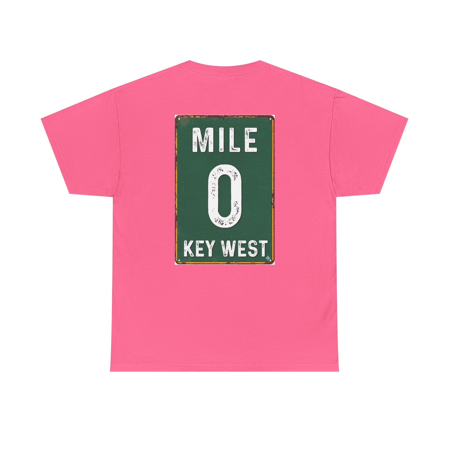 Key West Mile 0 T-Shirt — Vintage Road Sign Tee