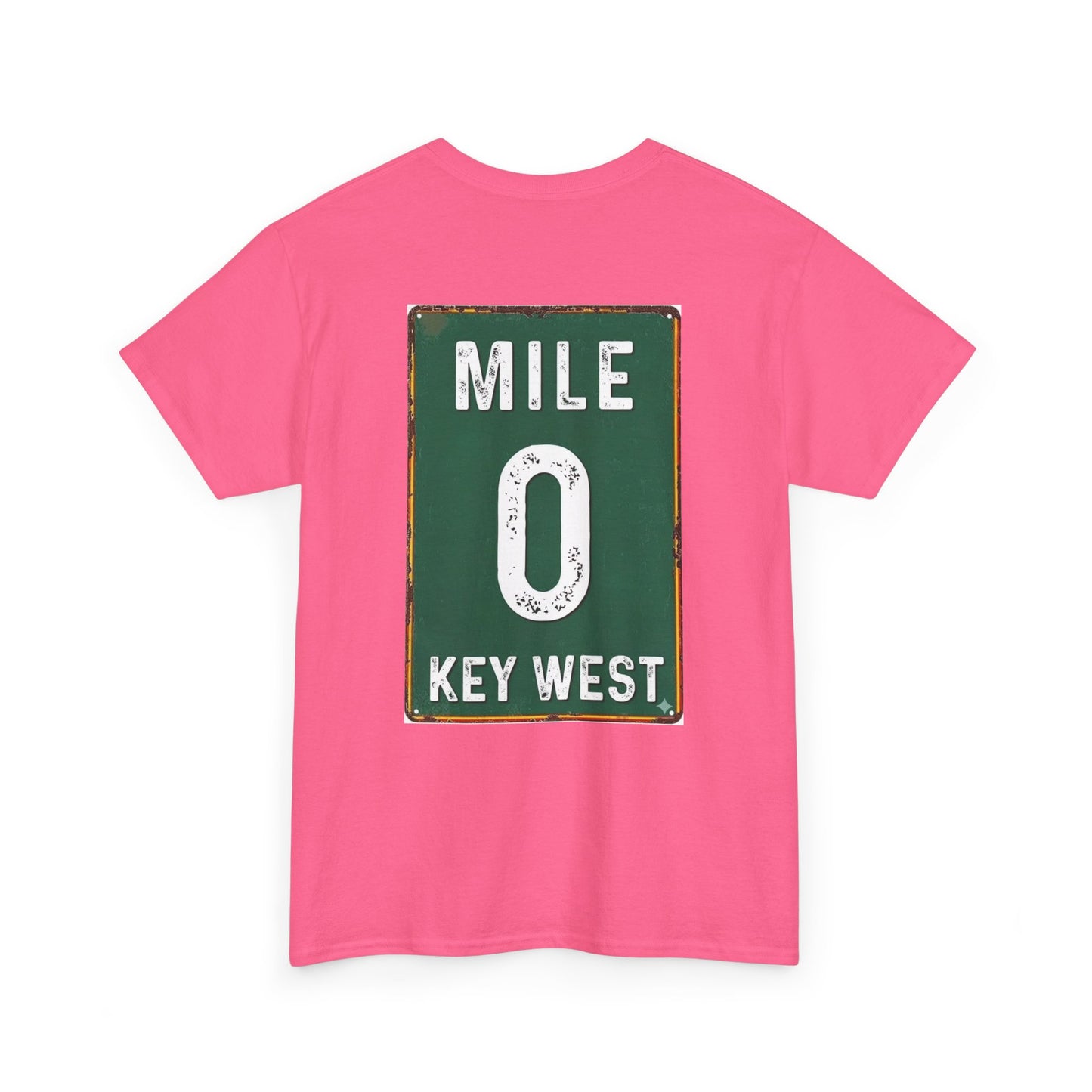 Key West Mile 0 T-Shirt — Vintage Road Sign Tee