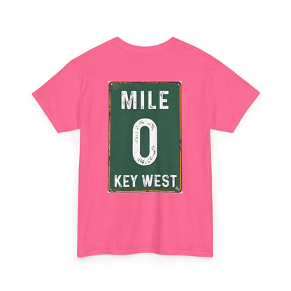 Key West Mile 0 T-Shirt — Vintage Road Sign Tee