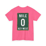 Key West Mile 0 T-Shirt — Vintage Road Sign Tee