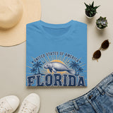 Florida Manatee T-Shirt — Vintage Palm Beach Vacation Tee