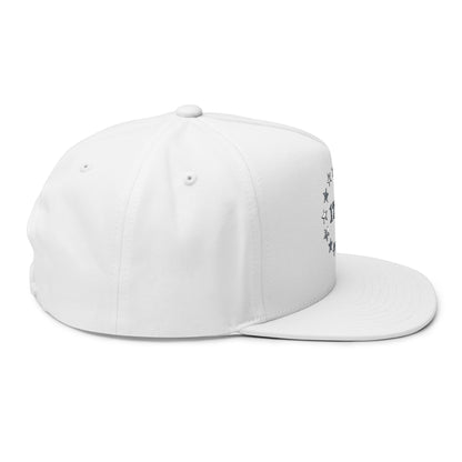1776 Stars Embroidered Flat Bill Snapback Hat