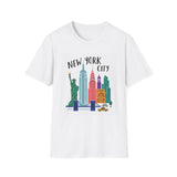 New York City Skyline T-Shirt – Colorful Landmark Graphic Tee