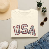 Tattered USA T-Shirt Worn Look