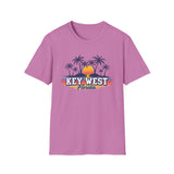 Key West Florida Sunset T-Shirt — Tropical Palm Beach Vacation Tee