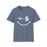 Michigan Smile T-Shirt – Distressed Upper & Lower Peninsula Graphic Tee