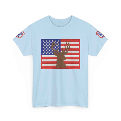 American Flag Deer Hunting USA T-Shirt