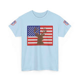 American Flag Deer Hunting USA T-Shirt