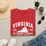 Virginia State T-Shirt — 'Sic Semper Tyrannis' Vintage Tee