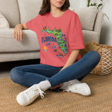 Florida Map T-Shirt — Illustrated State Landmarks & Coastal Icons