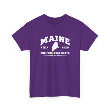Maine Pine Tree State T-Shirt — Vintage State Pride Tee