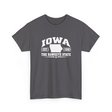 Iowa The Hawkeye State Classic White T-Shirt