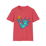 Statue of Liberty Pizza Tee — Funny NYC Pizza T‑Shirt
