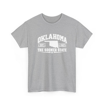 Oklahoma State Tee – "The Sooner State" Vintage Map T-Shirt
