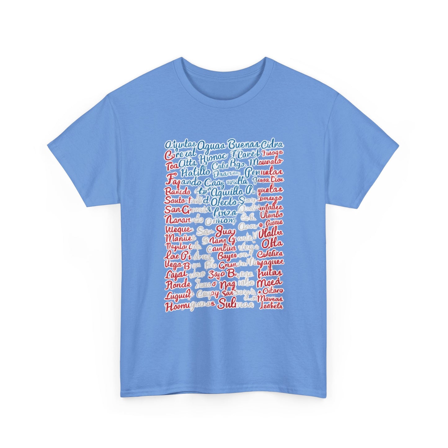 Puerto Rico Cities & Flag T-Shirt — Vintage Road Sign Tee