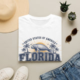 Florida Manatee T-Shirt — Vintage Palm Beach Vacation Tee