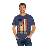 American Flag Watercolors T‑Shirt