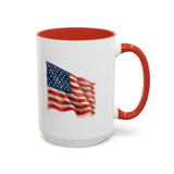 Watercolor America Flag Coffee Mug