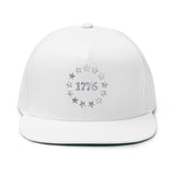 1776 Stars Embroidered Flat Bill Snapback Hat