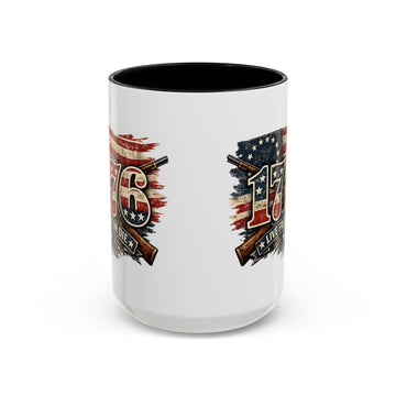 1776 Patriotic Coffee Mug — Live Free or Die Americana Coffee Mug