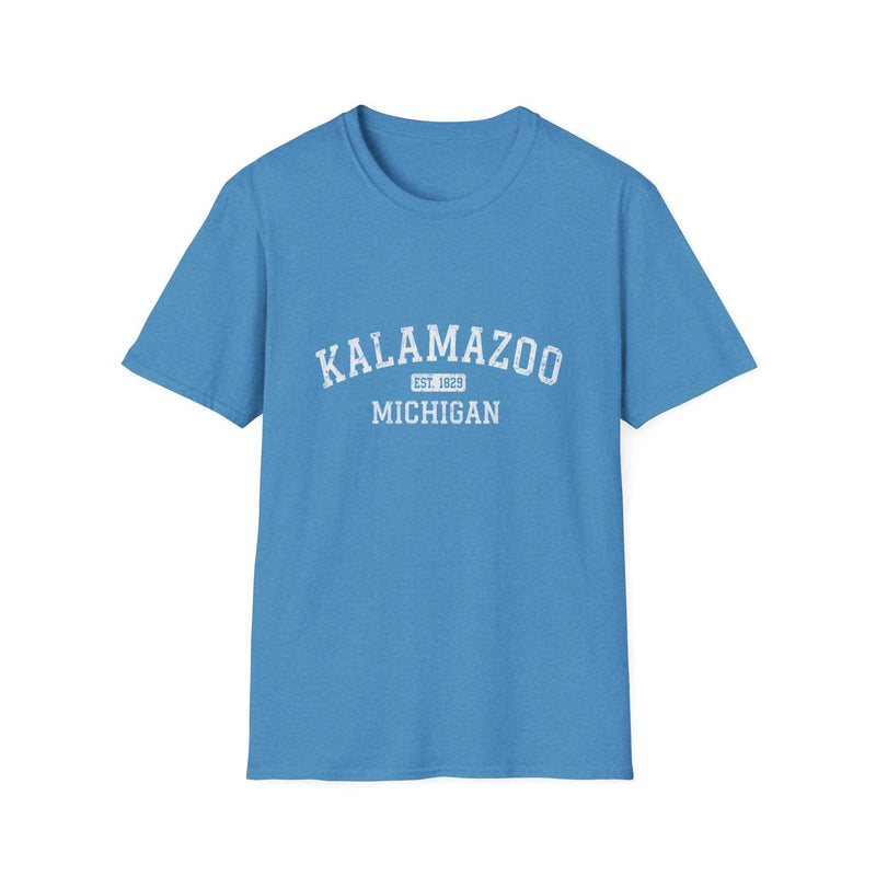 Kalamazoo Michigan Vintage College T-Shirt — Established 1829 City Tee