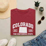 Colorado Centennial State T-Shirt — EST. 1876 Retro College Tee