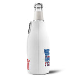 We The People Zip-Up Bottle Cooler Sleeve — Patriotic USA Koozie