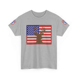 American Flag Deer Hunting USA T-Shirt