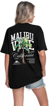 Malibu California T Shirt w Palm Tree product photo 5