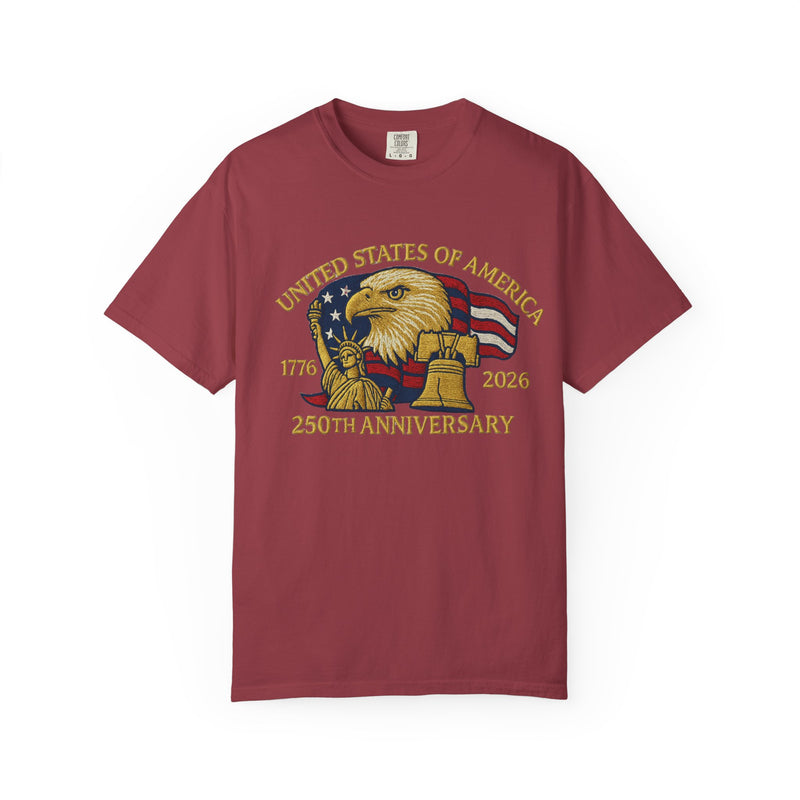 USA 250 Anniversary T Shirt Celebrate America s Birthday 1776 2026 Patriotic Tee main product photo