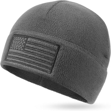 American Flag Fleece Winter Hat Soft Comfortable Embroidered product photo 4