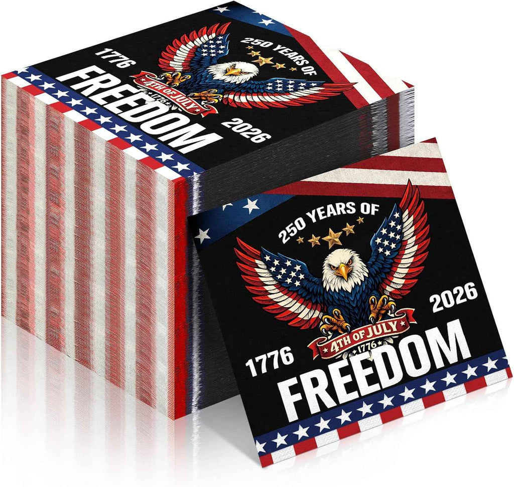 250 Years of Freedom Bald Eagle Napkins Pack of 50 main product photo