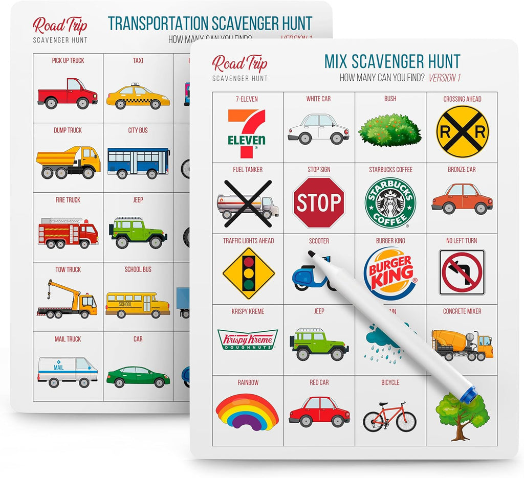 Car Bingo Road Trip Essentials Car Activities product photo