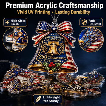 USA Bald Eagle Christmas Decorations 3 Pack Patriotic Ornaments product photo 2